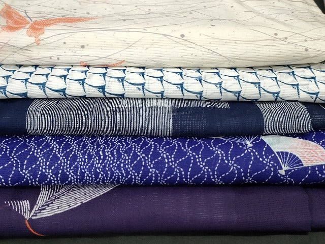 平和屋本店□夏物 小紋 絽 紗 洗える着物 まとめて20点 鶴 鴛鴦