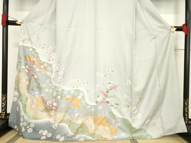 平和屋着物●訪問着　道長花文　金彩　正絹　逸品　AABF1365ck 平和屋着物○訪問着 道長花文 金彩 正絹 逸品 AABF1365ckの通販 by