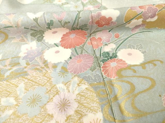平和屋着物●訪問着　道長花文　金彩　正絹　逸品　AABF1365ck 平和屋着物○訪問着 道長花文 金彩 正絹 逸品 AABF1365ckの通販 by