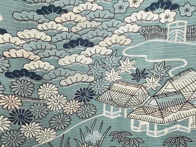 平和屋本店■夏物 小紋 絽 紗 まとめて20点 風景 松竹梅 花柄 手描き 銀糸 着用可能多数 全て正絹 se3884