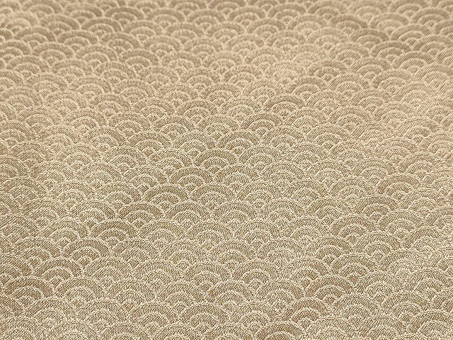 平和屋本店□色無地 まとめて 3点 花柄 波 青海波 地紋