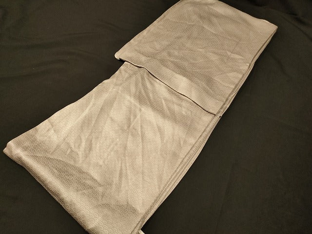 平和屋本店□色無地 まとめて 3点 花柄 波 青海波 地紋