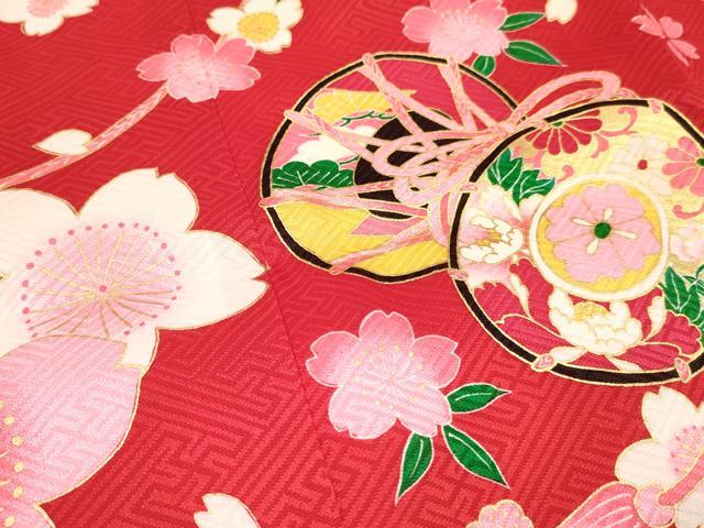 平和屋着物[]お宮参り　女の子　祝着　産着　初着　のしめ　鼓鞠花文　暈し染め　金彩　逸品　DABA3763ma