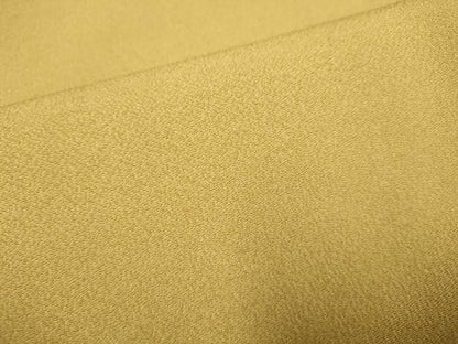 平和屋着物●上質な色無地　黄橡色　正絹　逸品　DABA8879du