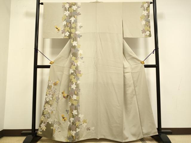 平和屋着物●訪問着 駒刺繍 瓢箪 暈し染め 金彩 正絹 逸品 DABA8899du