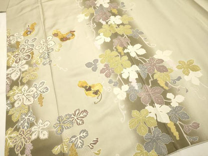 平和屋着物●訪問着 駒刺繍 瓢箪 暈し染め 金彩 正絹 逸品 DABA8899du