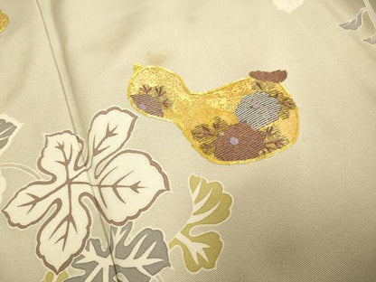 平和屋着物●訪問着 駒刺繍 瓢箪 暈し染め 金彩 正絹 逸品 DABA8899du
