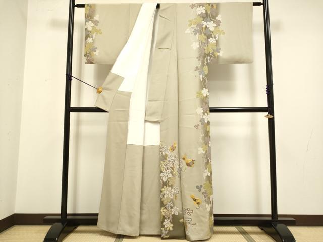 平和屋着物●訪問着 駒刺繍 瓢箪 暈し染め 金彩 正絹 逸品 DABA8899du