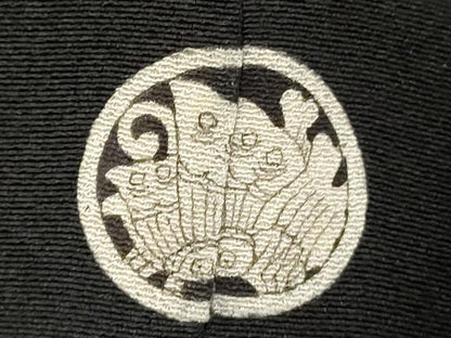 平和屋着物■豪華黒留袖　駒刺繍　扇面花松文　金彩　正絹　逸品　DABB8570cd
