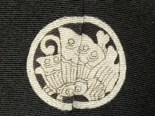 平和屋着物■豪華黒留袖　駒刺繍　扇面花松文　金彩　正絹　逸品　DABB8570cd