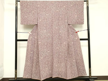平和屋着物■上質な小紋 舞花文 鹿 正絹 逸品 DABB8603cd