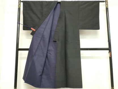 平和屋着物■男性　紬　蝋色　正絹　逸品　DABB8588cd