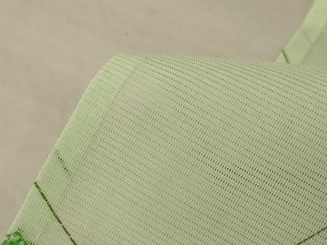 平和屋着物＊夏物 小紋 絽 鼓 扇子 正絹 逸品 AABF2764jd