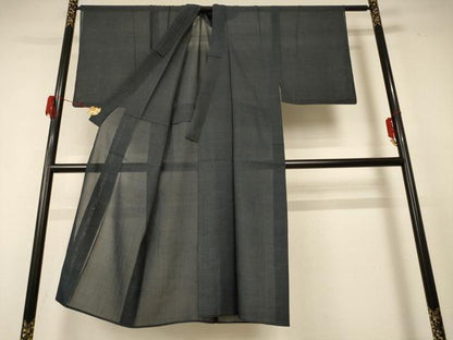 平和屋着物＊夏物 男性 本場大島紬 夏大島 絣柄 正絹 逸品 AABF2765jd