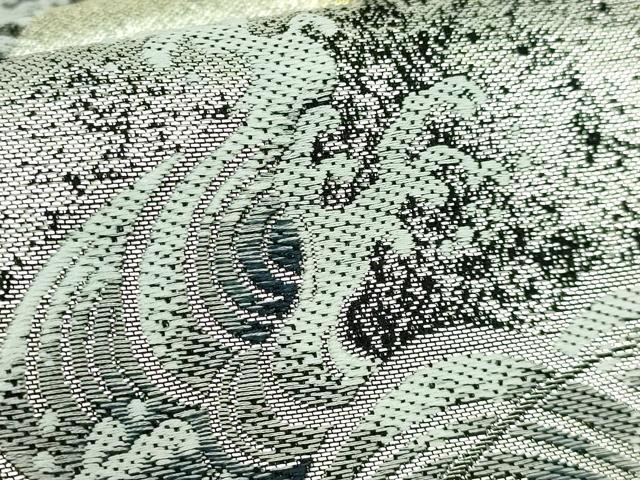平和屋着物●極上　西陣　橋本清謹製　六通柄袋帯　唐織　昇龍　黒地　金銀糸　証紙付き　逸品　未使用　DZAB3904kh6