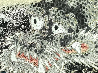 平和屋着物●極上　西陣　橋本清謹製　六通柄袋帯　唐織　昇龍　黒地　金銀糸　証紙付き　逸品　未使用　DZAB3904kh6