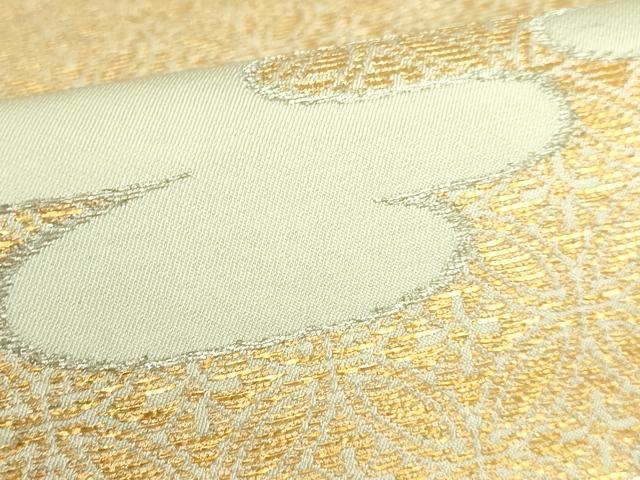 平和屋着物●極上　龍村美術織物　たつむら　九寸開き名古屋帯　雲取七宝錦　金銀糸　逸品　DZAB3937kh6