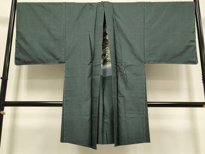 平和屋着物●極上　男性　本場大島紬　アンサンブル　キングサイズ　長羽織　100亀甲　総詰め　逸品　未使用　DZAB4719kh6