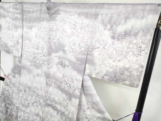 平和屋本店●極上　訪問着　舞桜　暈し染め　ロング丈　逸品　未使用　DZAB4738kh6