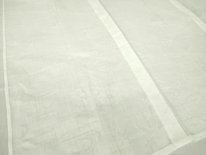 平和屋着物＊夏物 長襦袢 流水花紋紗 白色 麻 逸品 DABA4467az