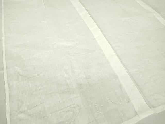 平和屋着物＊夏物 長襦袢 流水花紋紗 白色 麻 逸品 DABA4467az