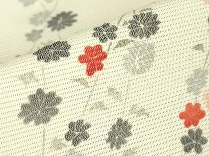 平和屋着物＊夏物 小紋 絽 小花文 正絹 逸品DABA4457az
