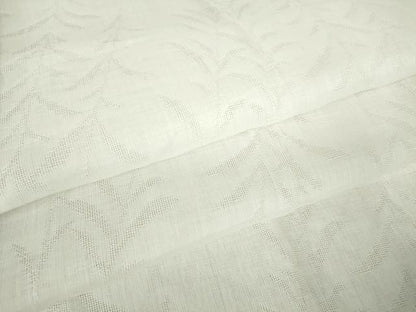 平和屋着物＊夏物　長襦袢　草葉紋紗　白色　麻　逸品　DABA4465az