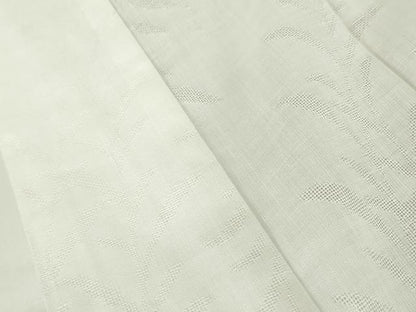 平和屋着物＊夏物　長襦袢　草葉紋紗　白色　麻　逸品　DABA4465az