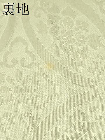 平和屋着物●六通柄袋帯　唐織　名物裂類景　七宝彩華文　金糸　正絹　逸品　未使用　CABC5300hy