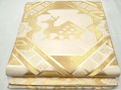 平和屋着物●両面 全通柄 本袋帯 蜀江錦 金銀糸 正絹 逸品 CABC5430hy
