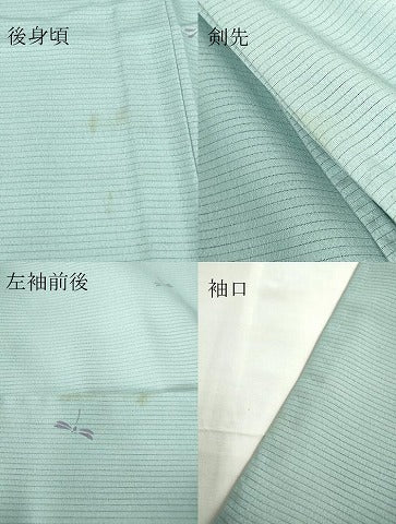 平和屋着物＊夏物 訪問着 絽 蜻蛉 洗える着物 DABA4523az