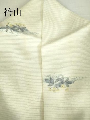 平和屋着物＊夏物 小紋 絽 草花文 洗える着物 DABA4521az