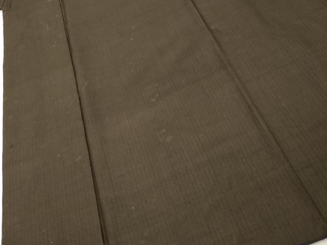 平和屋着物■男性 お召 格子 正絹 逸品 DABB8625cd