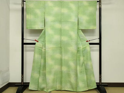 平和屋着物■上質な小紋 舞花文 暈し染め 正絹 逸品 DABB8678cd