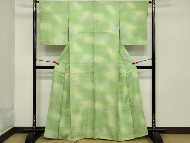 平和屋着物■上質な小紋 舞花文 暈し染め 正絹 逸品 DABB8678cd