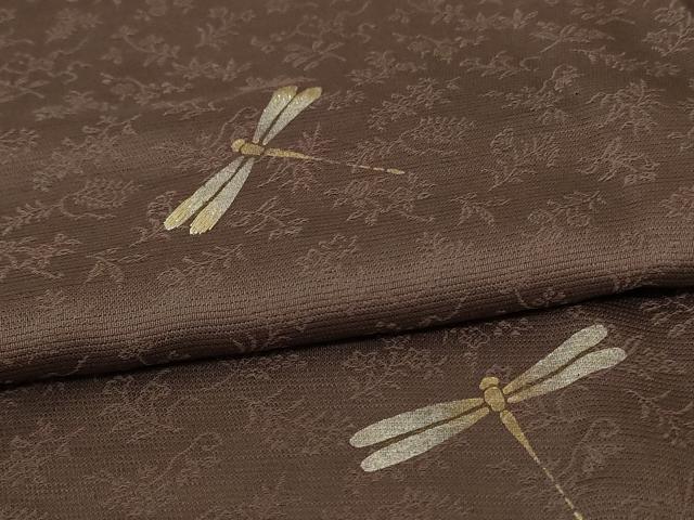 平和屋着物＊夏物 訪問着 絽 刺繍 蜻蛉 金彩 正絹 逸品 AABF2807jd