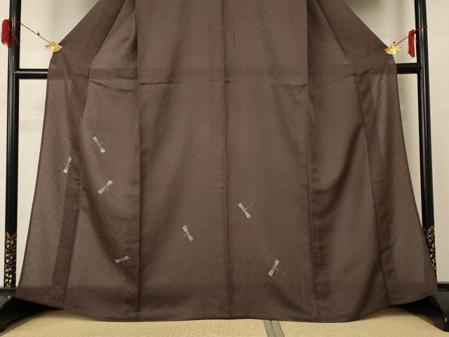 平和屋着物＊夏物 訪問着 絽 刺繍 蜻蛉 金彩 正絹 逸品 AABF2807jd