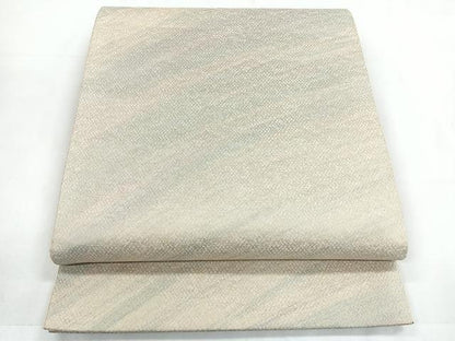 平和屋着物◎全通柄袋帯 霞文 金糸 正絹 逸品 CABC1813nb