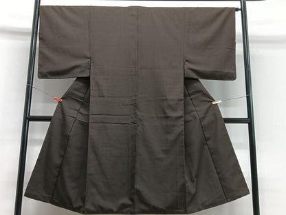 平和屋着物■男性　紬　間道　正絹　逸品　CABB9062xe