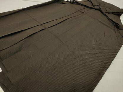 平和屋着物●男性 馬乗り袴 縞 正絹 逸品 CABB0298gh
