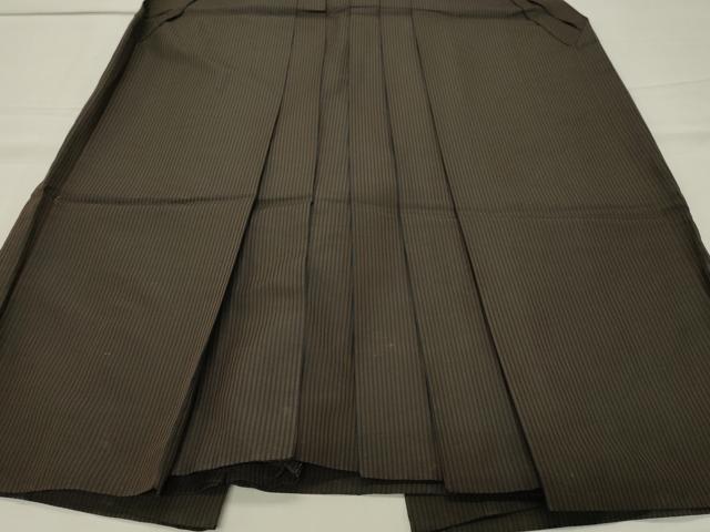 平和屋着物●男性 馬乗り袴 縞 正絹 逸品 CABB0298gh