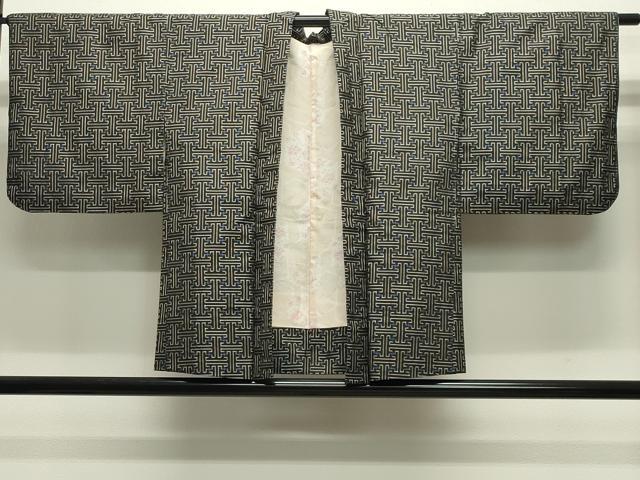 平和屋着物●本場大島紬 龍郷絣 秋名バラ アンサンブル 正絹 逸品 CABB0331gh