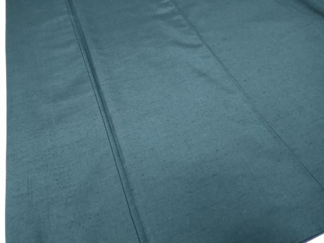 平和屋着物●上質な紬 色無地 留紺色 正絹 逸品 DABA4564az