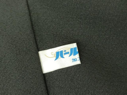 平和屋着物●豪華黒留袖　駒刺繍　菊尽くし　金彩　正絹　逸品　DABG0022az