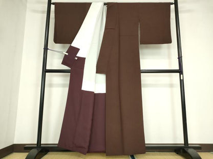 平和屋着物●江戸小紋 行儀 正絹 逸品 DABA4584az