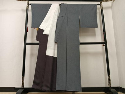 平和屋着物●江戸小紋 行儀 正絹 逸品 未使用 AABF4462ph