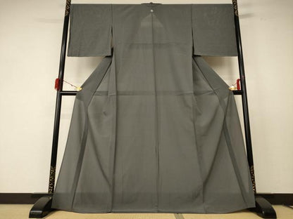 平和屋着物＊夏物 色無地 絽 山鳩色 正絹 逸品 未使用 AABF5059jd