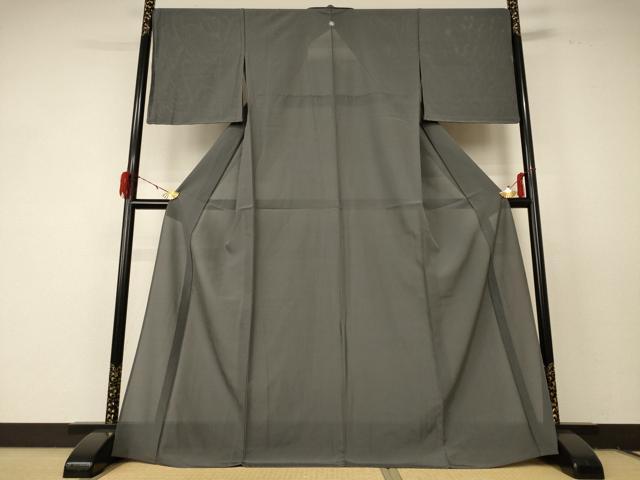 平和屋着物＊夏物 色無地 絽 山鳩色 正絹 逸品 未使用 AABF5059jd