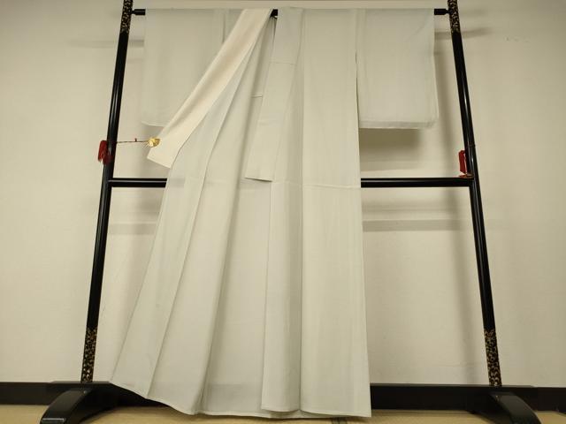 平和屋着物＊夏物 色無地 絽 白磁色 正絹 逸品 AABF5053jd