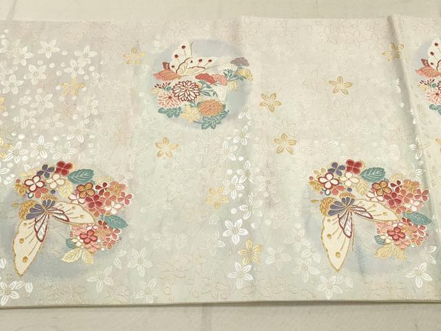 平和屋着物◎六通柄袋帯 唐織 花の乱舞曲 引箔袋 正絹 逸品 DABB8168xg
